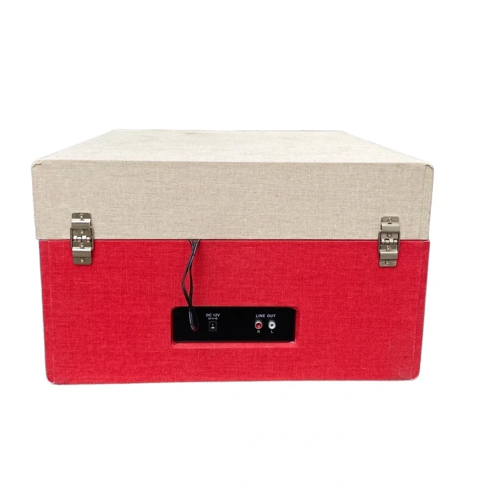 Crosley Vintage Record Player Dansette Bermuda Turntable Red Table Top Disc $510 - Picture 9 of 13